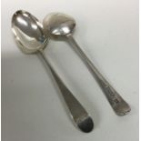 HESTER BATEMAN: A matched pair of Georgian silver