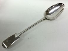 A silver fiddle pattern basting spoon. London 1848