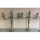 MATTHEW BOULTON: A good pair of silver candelabra