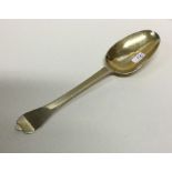 A rare William III silver gilt trefid spoon of typ