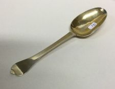 A rare William III silver gilt trefid spoon of typ