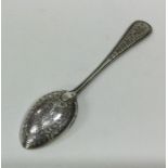 An attractive Victorian silver christening spoon w