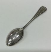 An attractive Victorian silver christening spoon w