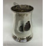 A large Georgian silver pint mug of typical form w