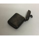 A heavy plain silver vesta case. Chester. Approx.