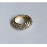 FRED: A good French diamond pave set ring in wide
