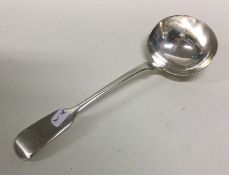 An early Victorian silver sauce ladle. London 1849.