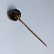 An Essex crystal stick pin depicting a horse. Appr