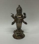 An Eastern silver figure in standing position. App