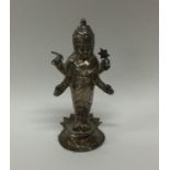 An Eastern silver figure in standing position. App