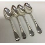 A good matched set of four OE pattern silver table