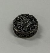 A heavy Continental silver pierced box. Approx. 9