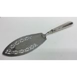 A good George III pierced silver fish slice. Londo