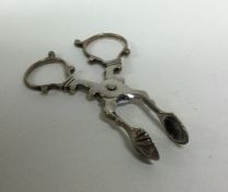 A pair of 18th Century silver sugar scissors. Appa