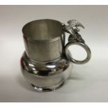 A rare Indian Colonial cast silver jug in Charles