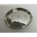 DUBLIN: A circular crested tray with reeded border