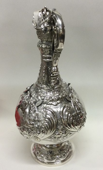 DUBLIN: An attractive Victorian silver wine ewer a - Image 3 of 3