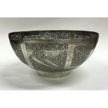 A good quality Indian pierced silver bowl. Approx.