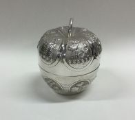 An unusual Indian silver box in the form of an app