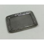 An 18th Century miniature silver tray with engrave