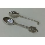 A novelty silver collectors' spoon in the form of