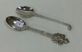 A novelty silver collectors' spoon in the form of