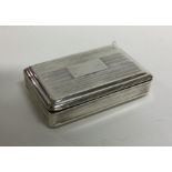 A good George III silver snuff box with reeded bod