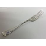 YORK: A rare OE pattern silver fork. 1801. By Hamp