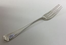 YORK: A rare OE pattern silver fork. 1801. By Hamp