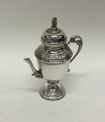 An attractive Continental miniature silver coffee