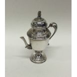 An attractive Continental miniature silver coffee