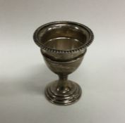 DUBLIN: An unusual Georgian Irish silver egg cup w