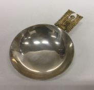 A heavy silver and silver gilt commemorative bowl