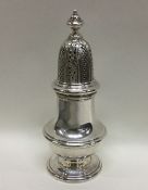 A good quality heavy silver sugar caster of Georgi