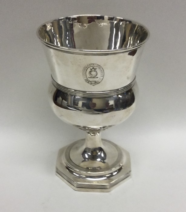 A good Georgian silver goblet with reeded sides. L - Image 2 of 3