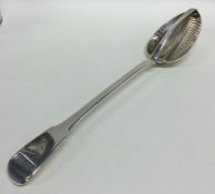 A heavy George III silver fiddle pattern basting s