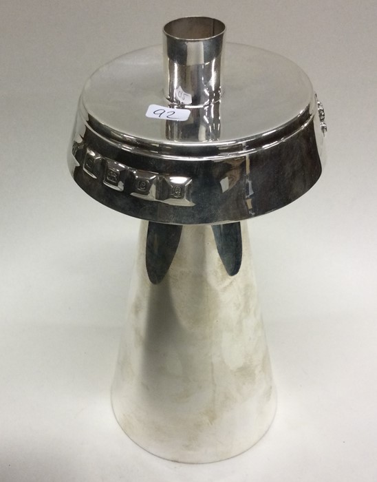 A stylish silver Jubilees candlestick of tapering - Image 2 of 2
