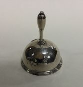 An Austrian silver bell with reeded decoration. Ap