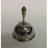 An Austrian silver bell with reeded decoration. Ap