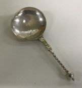 A 17th Century silver and silver gilt spoon attrac