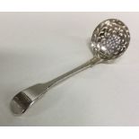 A finely pierced fiddle pattern silver sifter spoo