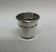 A small tapering silver shot flask. Birmingham. Ap