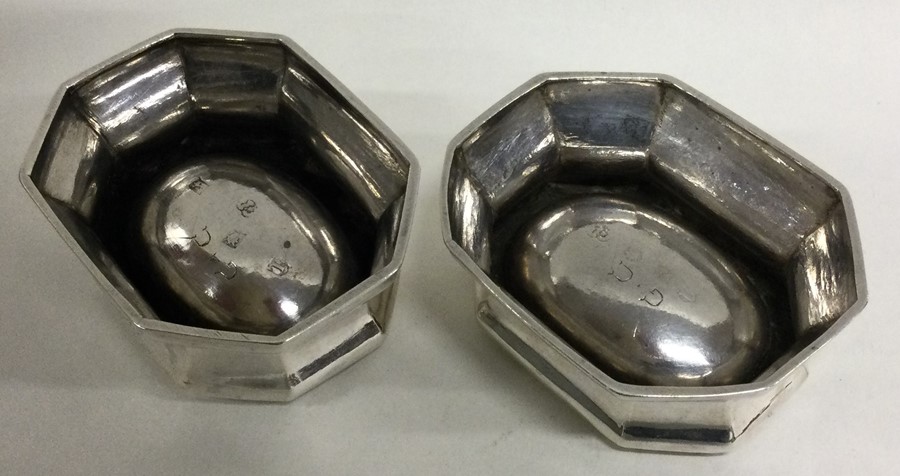 A good pair of 18th Century silver salts. London 1 - Image 3 of 3