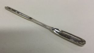 A double ended silver marrow scoop. London 1776. B