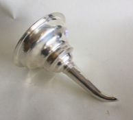 A good Georgian silver wine funnel of typical form