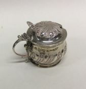 A Victorian silver half fluted mustard with BGL. B