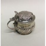 A Victorian silver half fluted mustard with BGL. B