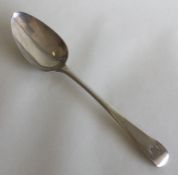 A George III OE pattern silver tablespoon. London