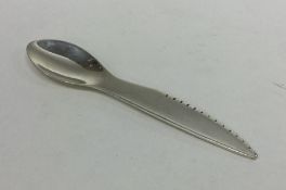 CHARLES BOYNTON: A novelty child's silver spoon /