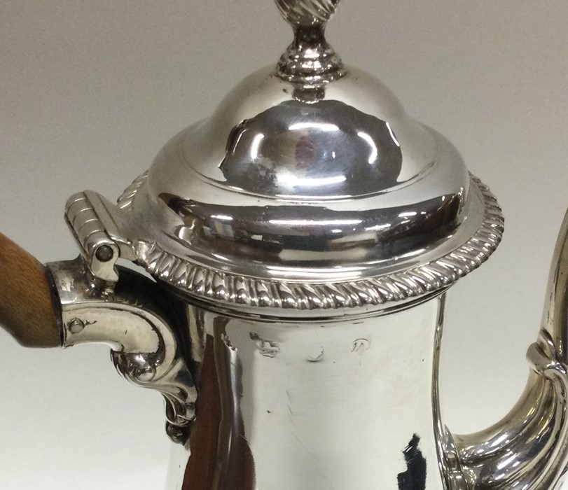 A Georgian silver baluster shaped coffee pot with - Image 3 of 3